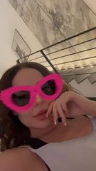 Preview for a Spotlight video that uses the Pink Fur Glasses Lens