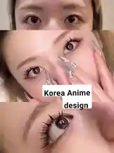 Watch 예림 우 demonstrate a stunning Korea anime-inspired eye makeup look with dramatic false lashes and a unique nail art design featuring clear acrylics and rhinestones. This tutorial showcases a transformation from natural eyes to a bold, expressive anime aesthetic. by @k_viewty with original sound