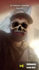Preview for a Spotlight video that uses the Bloody skull Lens