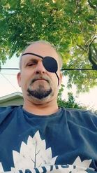 Preview for a Spotlight video that uses the Eye Patch and Beard Lens