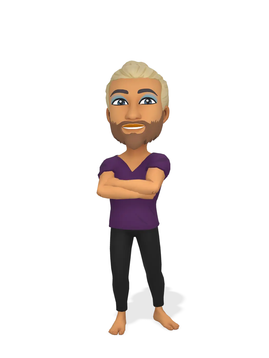 3D Bitmoji for mr.purplesticky avatar