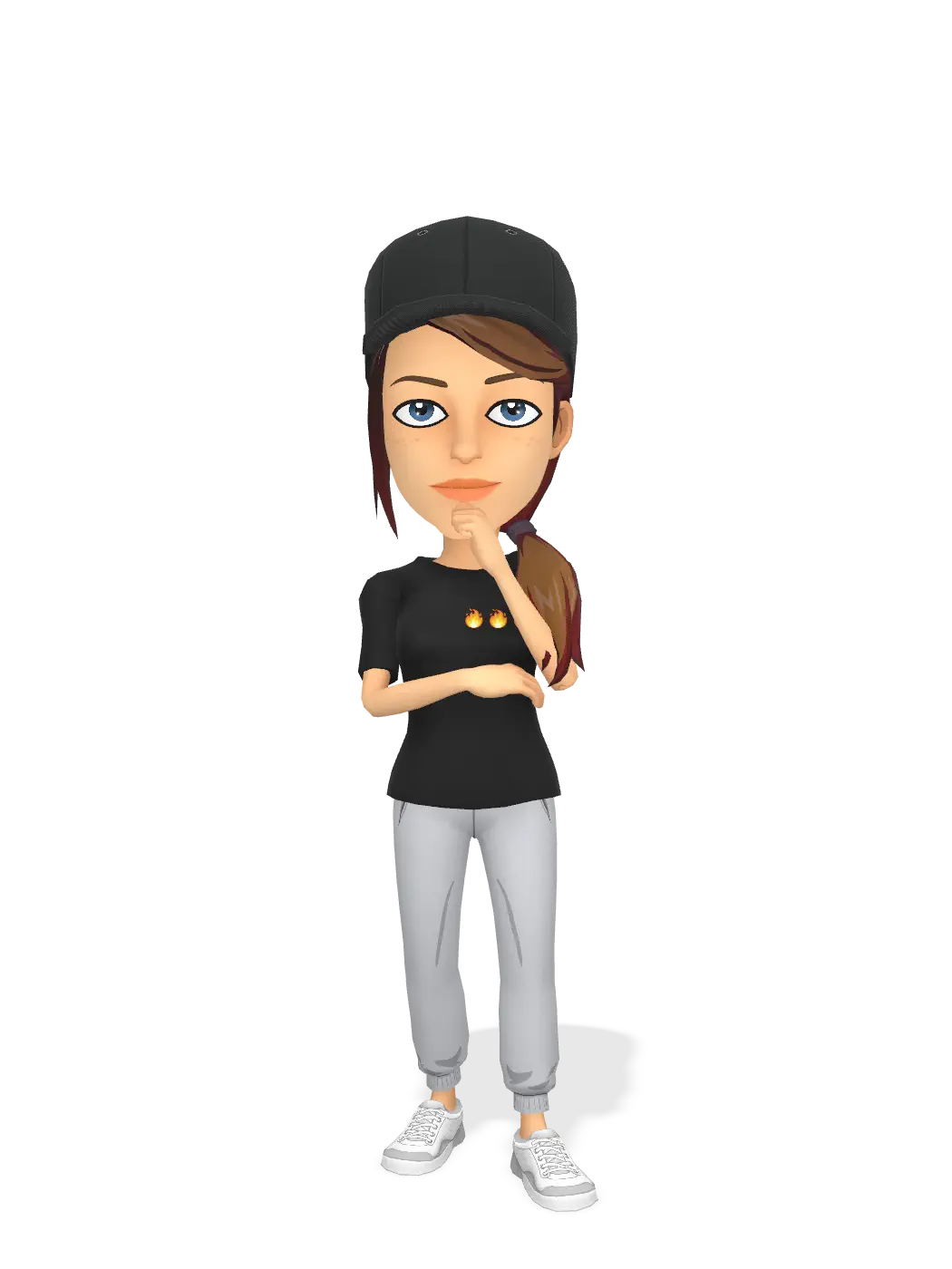 3D Bitmoji for lady-author avatar