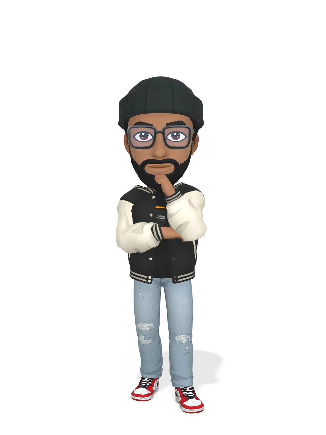 3D Bitmoji for flaccoblack avatar