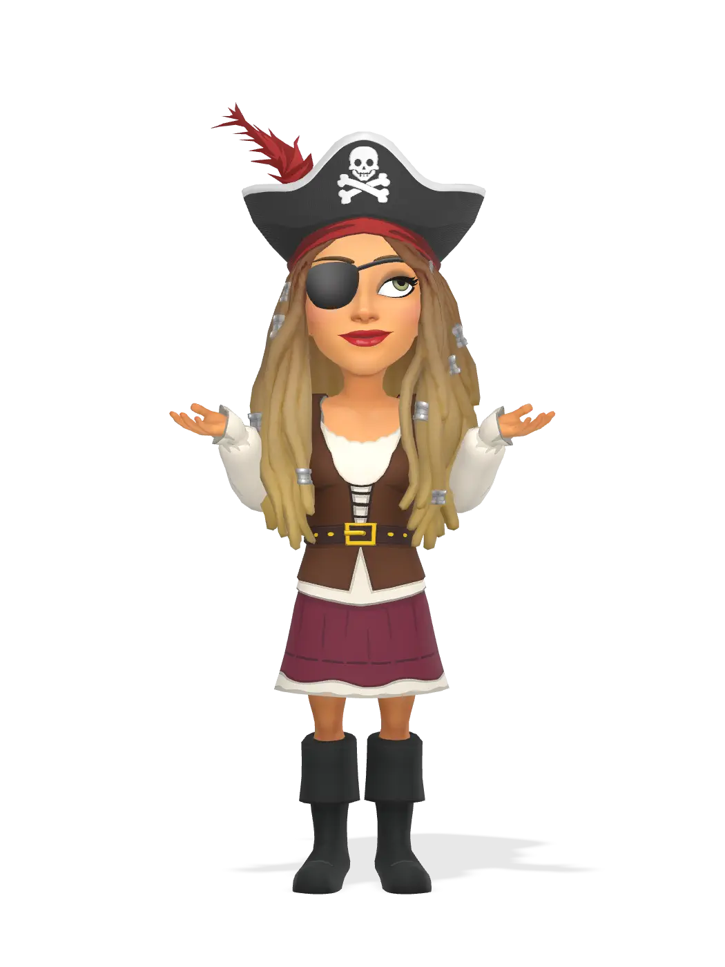 3D Bitmoji for laura-fogg avatar