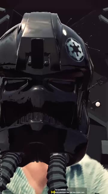 Preview for a Spotlight video that uses the Tie Fighter Pilot Lens