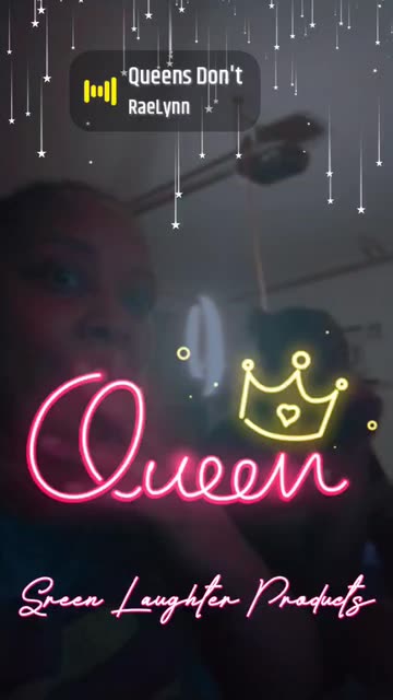 Preview for a Spotlight video that uses the Name Queen Streak Lens