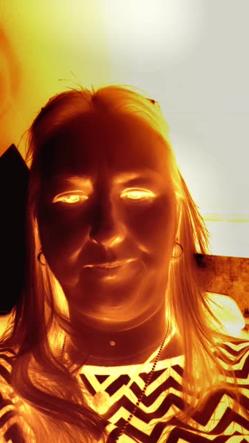 Preview for a Spotlight video that uses the Pumpkin Shader Lens
