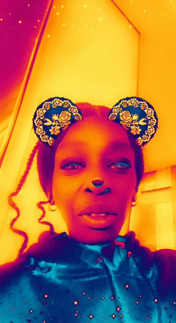 Preview for a Spotlight video that uses the Black&white ears Lens