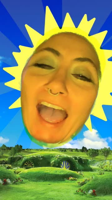 Preview for a Spotlight video that uses the BabySun Teletubbie Lens
