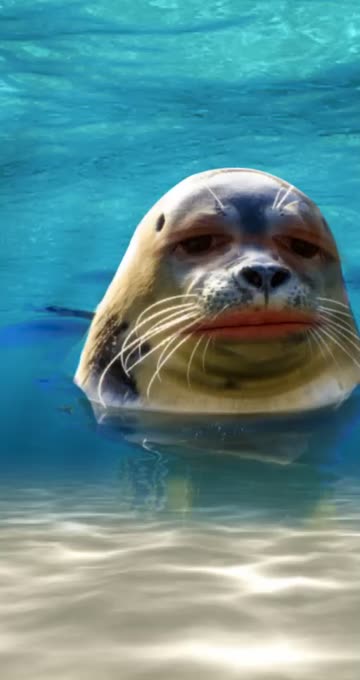 Preview for a Spotlight video that uses the Mermaid Face Lens