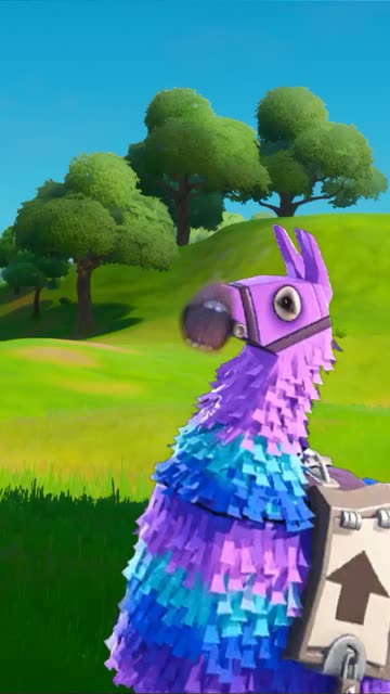 Preview for a Spotlight video that uses the fortnite llama Lens