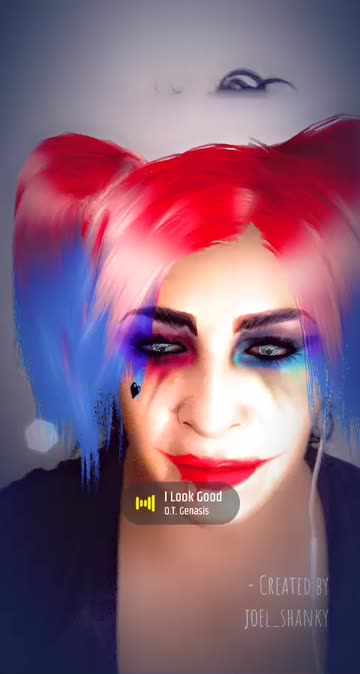 Preview for a Spotlight video that uses the Joker Harley Quinn Lens