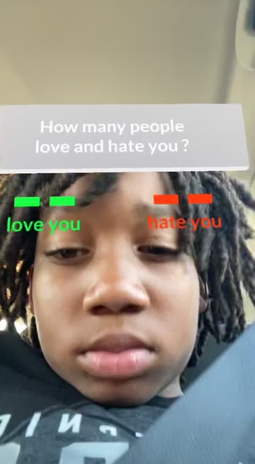 Preview for a Spotlight video that uses the How Many Love Hate Lens