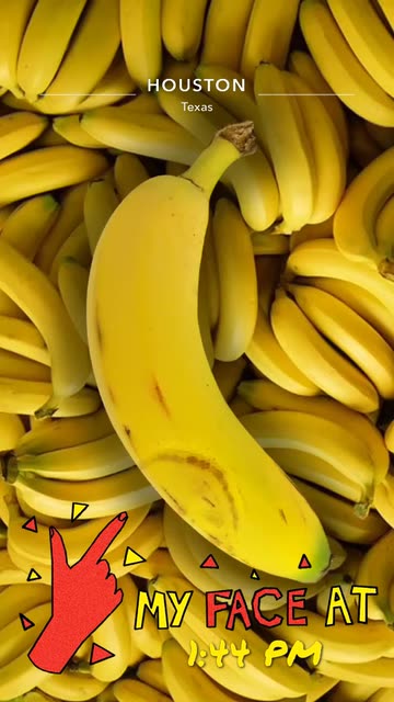 Preview for a Spotlight video that uses the Banana Me Lens
