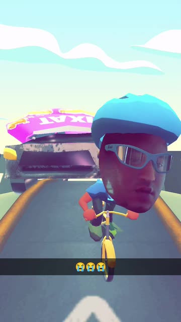 Preview for a Spotlight video that uses the Bike Chase Lens