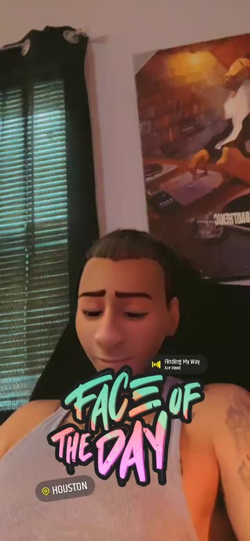 Preview for a Spotlight video that uses the 3D Cartoon V1 Lens