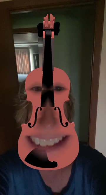 Preview for a Spotlight video that uses the Violin Face Lens