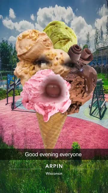 Preview for a Spotlight video that uses the I Love Ice Cream Lens