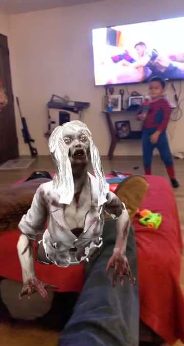 Preview for a Spotlight video that uses the Zombie Crawler Lens