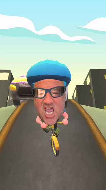 Preview for a Spotlight video that uses the Bike Chase Lens
