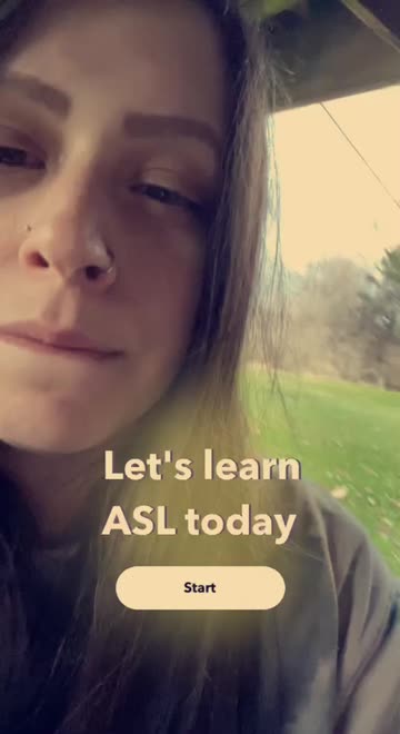 Preview for a Spotlight video that uses the ASL Alphabet Lens
