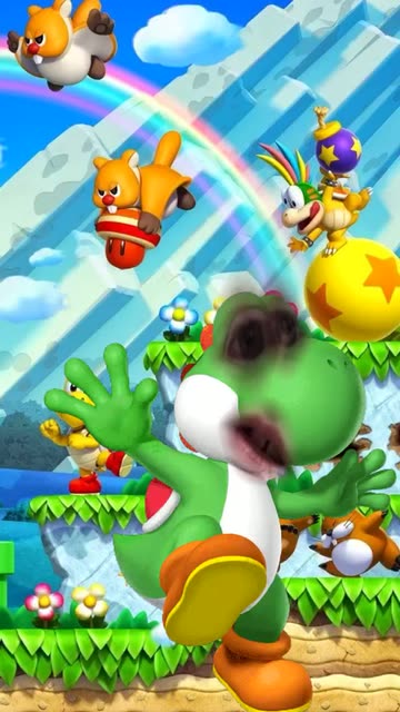 Preview for a Spotlight video that uses the Yoshi Face Lens