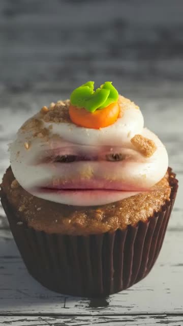 Preview for a Spotlight video that uses the CARROT CUPCAKE Lens
