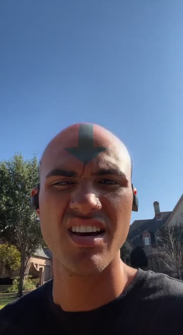 Preview for a Spotlight video that uses the Airbender Avatar Lens