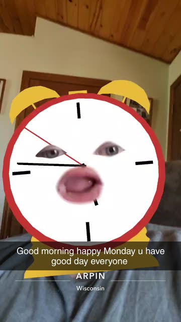 Preview for a Spotlight video that uses the Alarm Clock Lens