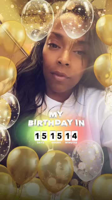 Preview for a Spotlight video that uses the Birthday Countdown Lens