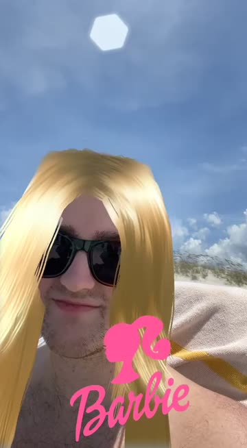 Preview for a Spotlight video that uses the Barbie Hair Lens