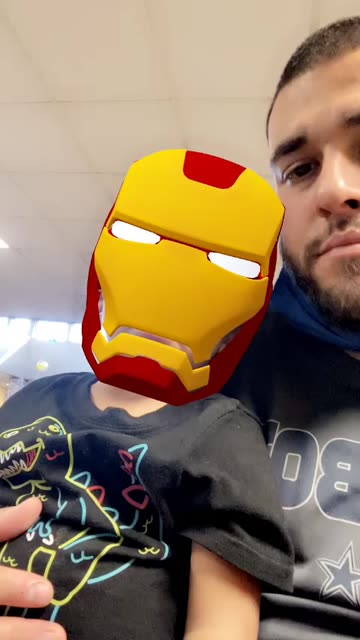 Preview for a Spotlight video that uses the Ironman Helmet Lens