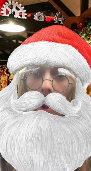 Preview for a Spotlight video that uses the Santa Claus Lens
