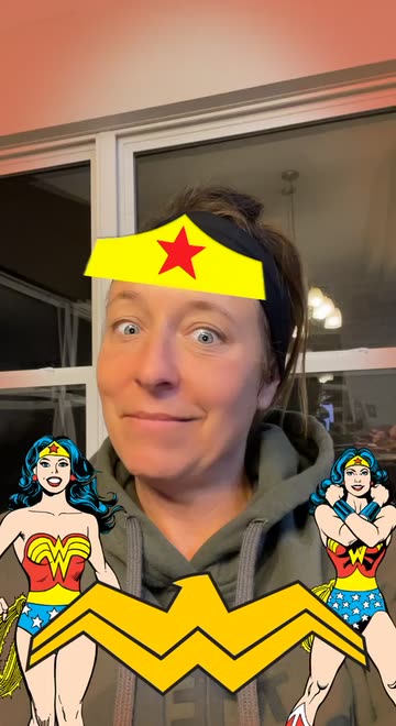 Preview for a Spotlight video that uses the Wonder Woman Lens