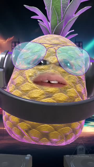 Preview for a Spotlight video that uses the DJ Pineapple Lens