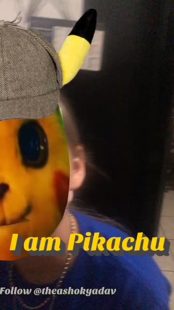 Preview for a Spotlight video that uses the Pikachu Pokemon Lens