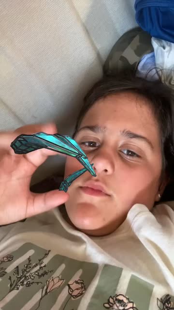 Preview for a Spotlight video that uses the Crystal Nails Lens
