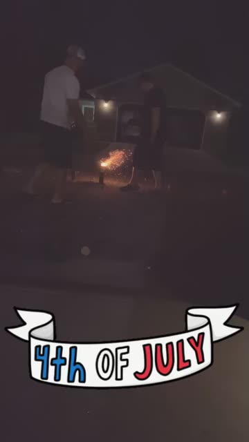 Preview for a Spotlight video that uses the Fourth of july Lens