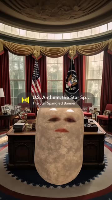 Preview for a Spotlight video that uses the Potato President Lens