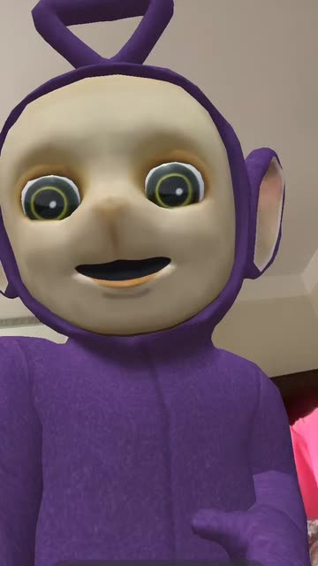 Preview for a Spotlight video that uses the Teletubbies Lens