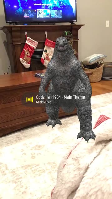 Preview for a Spotlight video that uses the Godzilla Walk Lens