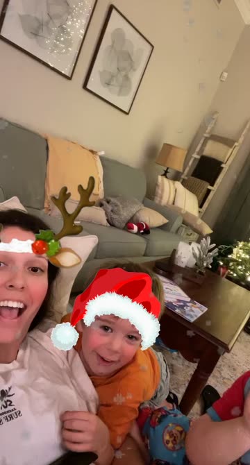 Preview for a Spotlight video that uses the Santa and Rudolph Lens
