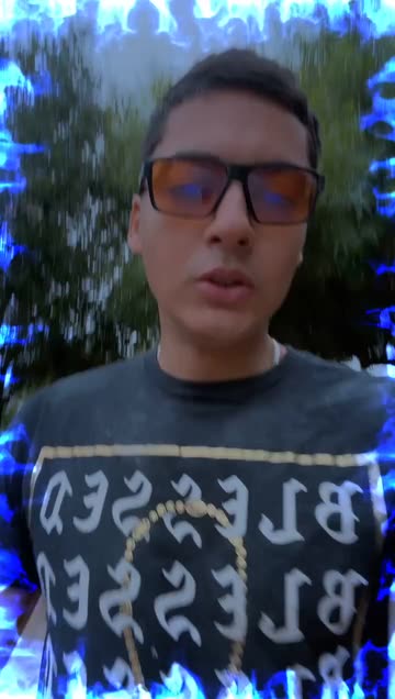 Preview for a Spotlight video that uses the BLUE FLAMES Lens
