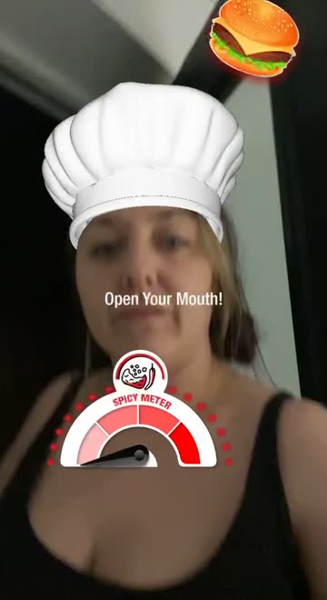 Preview for a Spotlight video that uses the Chef Hat Catch Lens