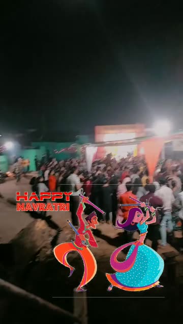 Preview for a Spotlight video that uses the Navratri Dandiya Lens