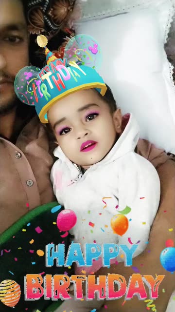 Preview for a Spotlight video that uses the Happy Birthday Lens