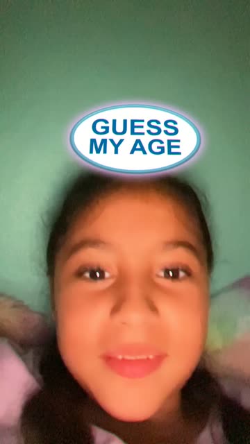 Preview for a Spotlight video that uses the GUESS MY AGE Lens