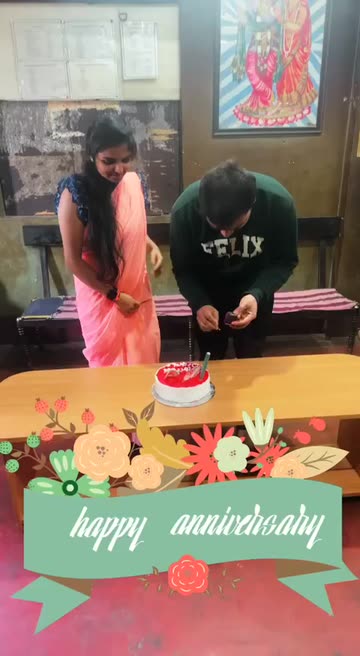 Preview for a Spotlight video that uses the Happy Anniversary Lens