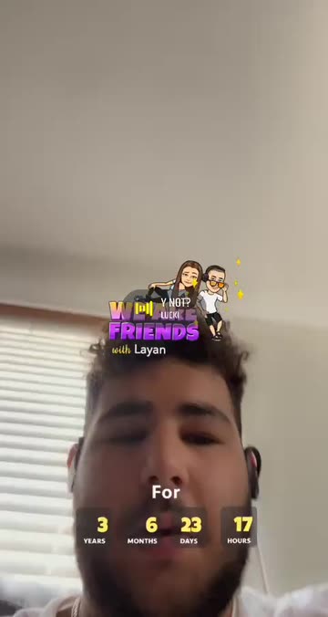 Preview for a Spotlight video that uses the Friendship Duration Lens
