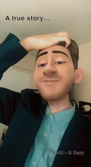 Preview for a Spotlight video that uses the 3D Cartoon V2 Lens
